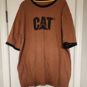 Caterpillar Brown Short Sleeve Tee